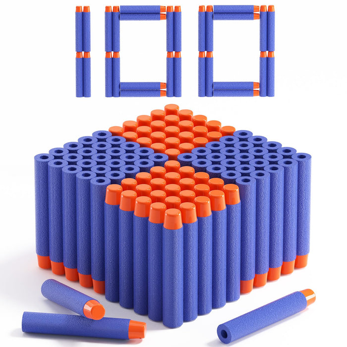 Retros Market Refill Darts 100PCS Bullets Ammo Pack Compatible for Nerf N-Strike Elite 2.0 Series DinoSquad – Work with All Elite Blasters Blue