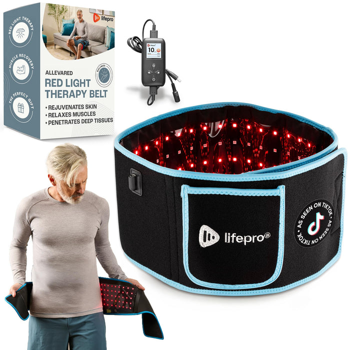 Lifepro Red Light Therapy Belt - Near Infrared Light Therapy & Red Light Therapy for Body, Relaxing Muscle, Inflammation, Improve Circulation - Infrared Therapy or Infrared Light Therapy Device