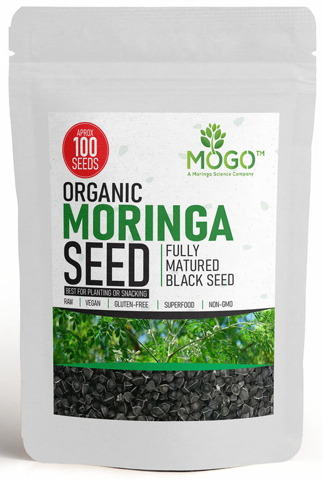 100+ Organic Moringa Seeds | Moringa Seeds for Planting Leaves, Powder, Pods & Flowers | Non-GMO Semillas de Moringa Seeds.