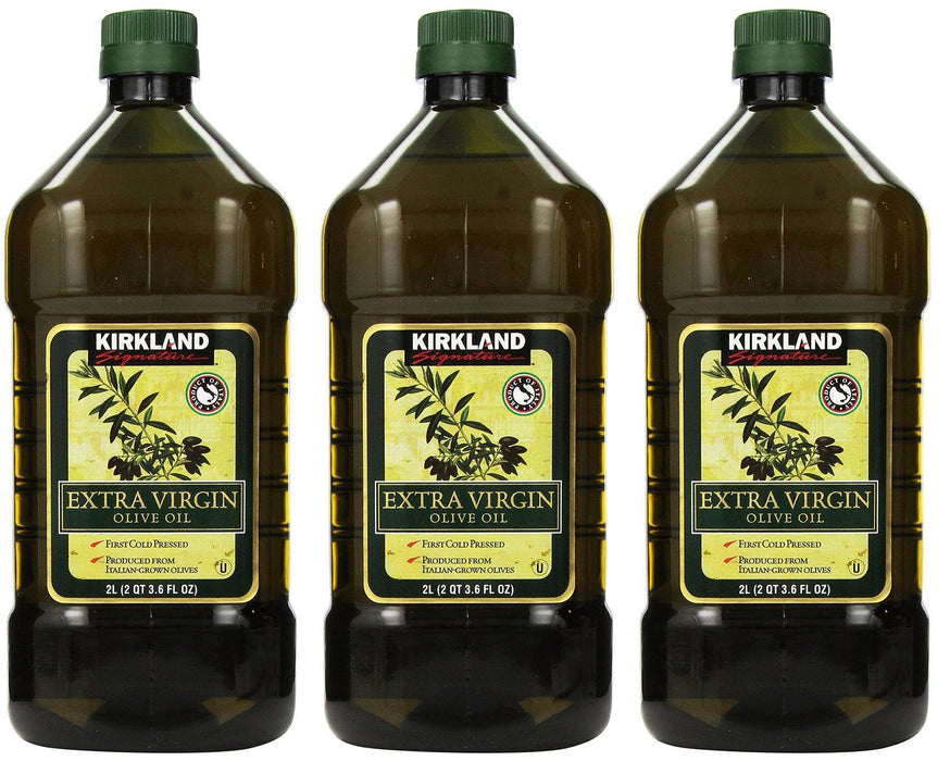 Kirkland Signature, Extra GFoPc Virgin Olive Oil 2 Liters (Pack of 3)