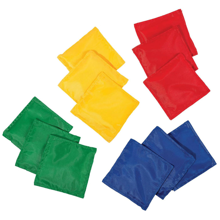 Retros Market 5" x 5" Nylon Bean Bags (Set of 12) - Perfect for use in schools