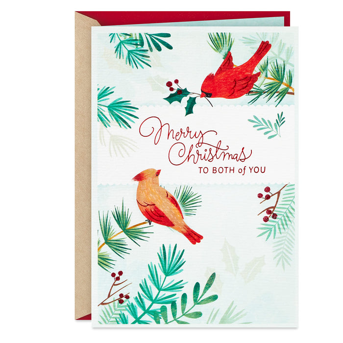 Hallmark Christmas Card for Couple (Cardinals)