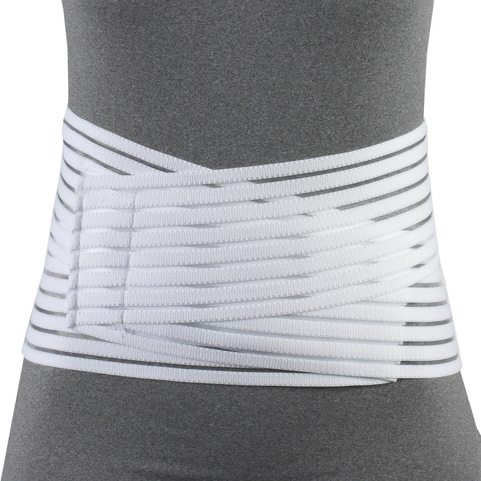 OTC Lumbosacral Support, 7-inch Lower Back, Lightweight Compression, Elastic, White, Large