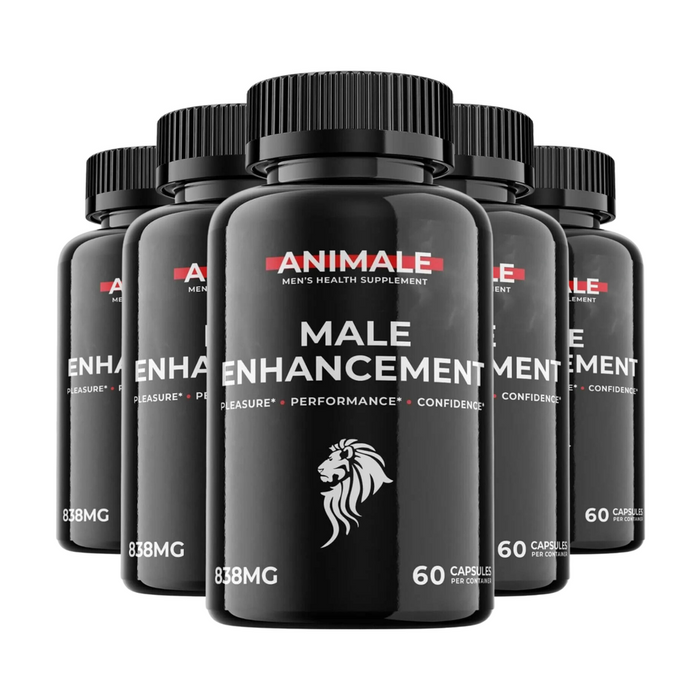 5-Pack Animale Pills - Animale Male Support Supplement - 300 CapsulesGET 20% OFF STOREWIDE!